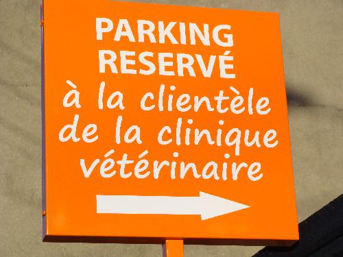 panneau du parking